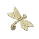 Golden Iron Dragonfly Key Wall Hooks